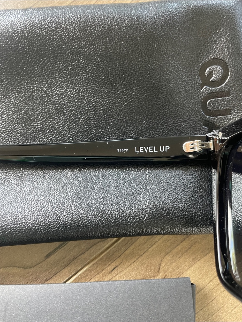 Quay Australia Black/Gold “Level Up”Square Sunglasses - Picture 4 of 6
